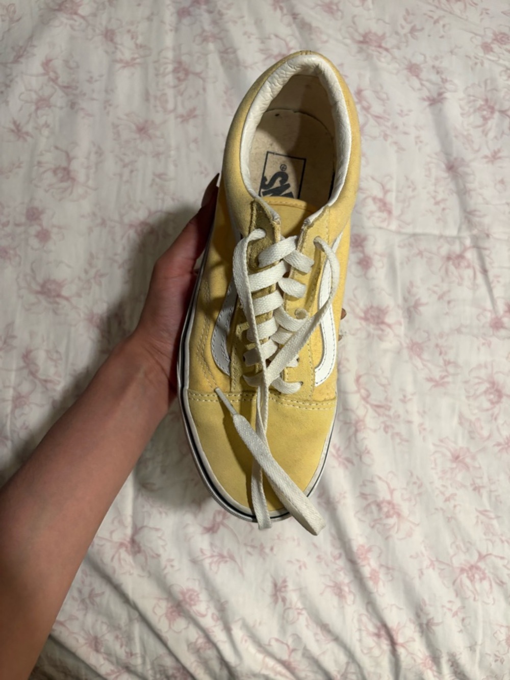 Vans Yellow and White Old Skool Sneakers